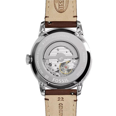 Fossil Townsman Black Dial & Brown Leather Strap Watch for Men