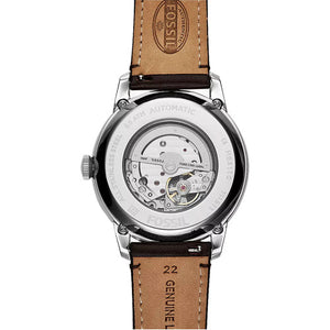 Fossil Townsman Blue Dial & Brown Leather Strap Watch for Men