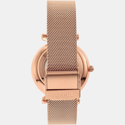 Carlie Women Automatic Rose Gold Dial Analog Stainless Steel Watch ME3175