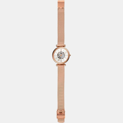 Carlie Women Automatic White Dial Analog Stainless Steel Watch ME3188