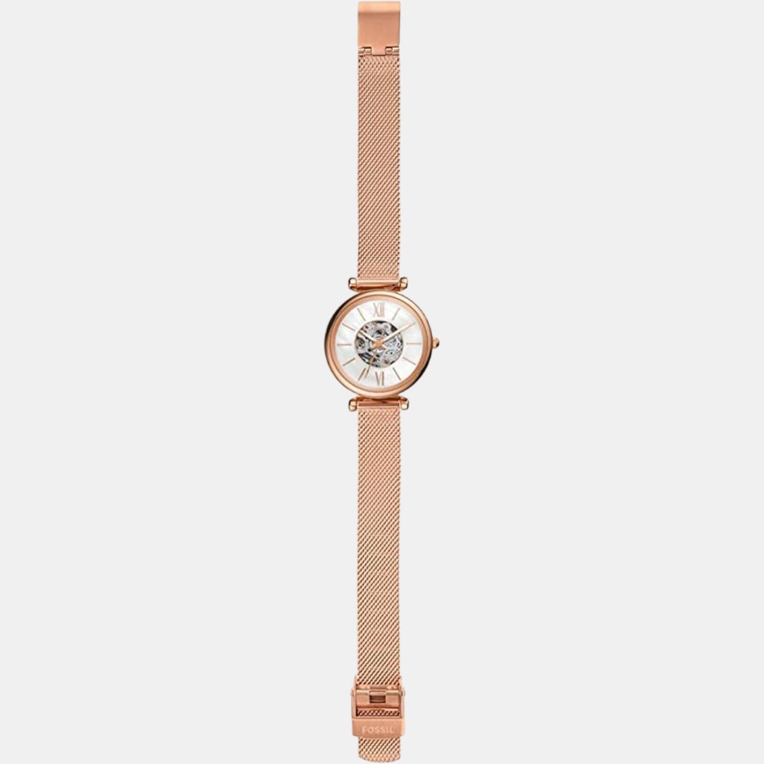 Carlie Women Automatic White Dial Analog Stainless Steel Watch ME3188