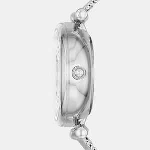 Carlie Mini Women Automatic White Dial Analog Stainless Steel Watch ME3189