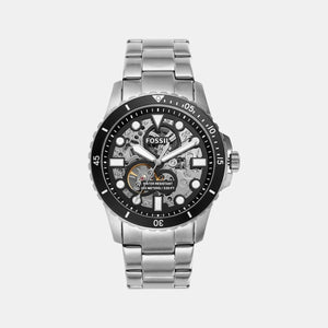 Fb-01 Men Automatic Black Dial Analog Stainless Steel Watch ME3190