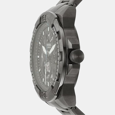 Bronson Men Automatic Black Dial Analog Stainless Steel Watch ME3218