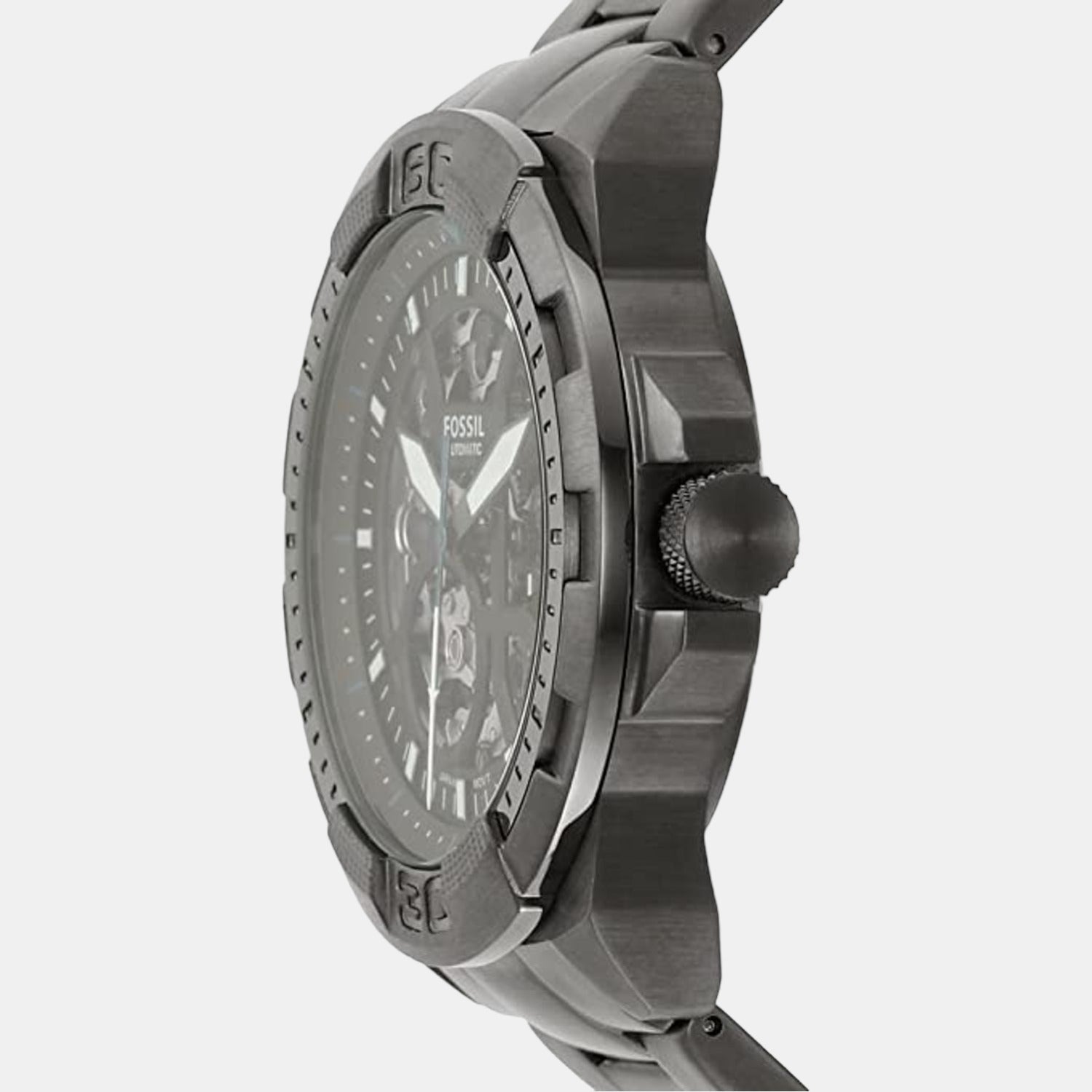 Bronson Men Automatic Black Dial Analog Stainless Steel Watch ME3218