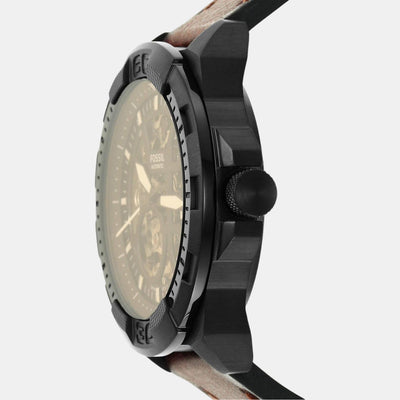 Bronson Men Automatic Black Dial Analog Leather Watch ME3219