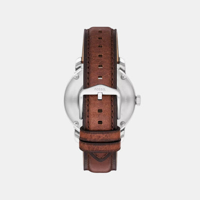 Fossil Heritage Men Automatic Cream Dial Analog Leather Watch ME3221