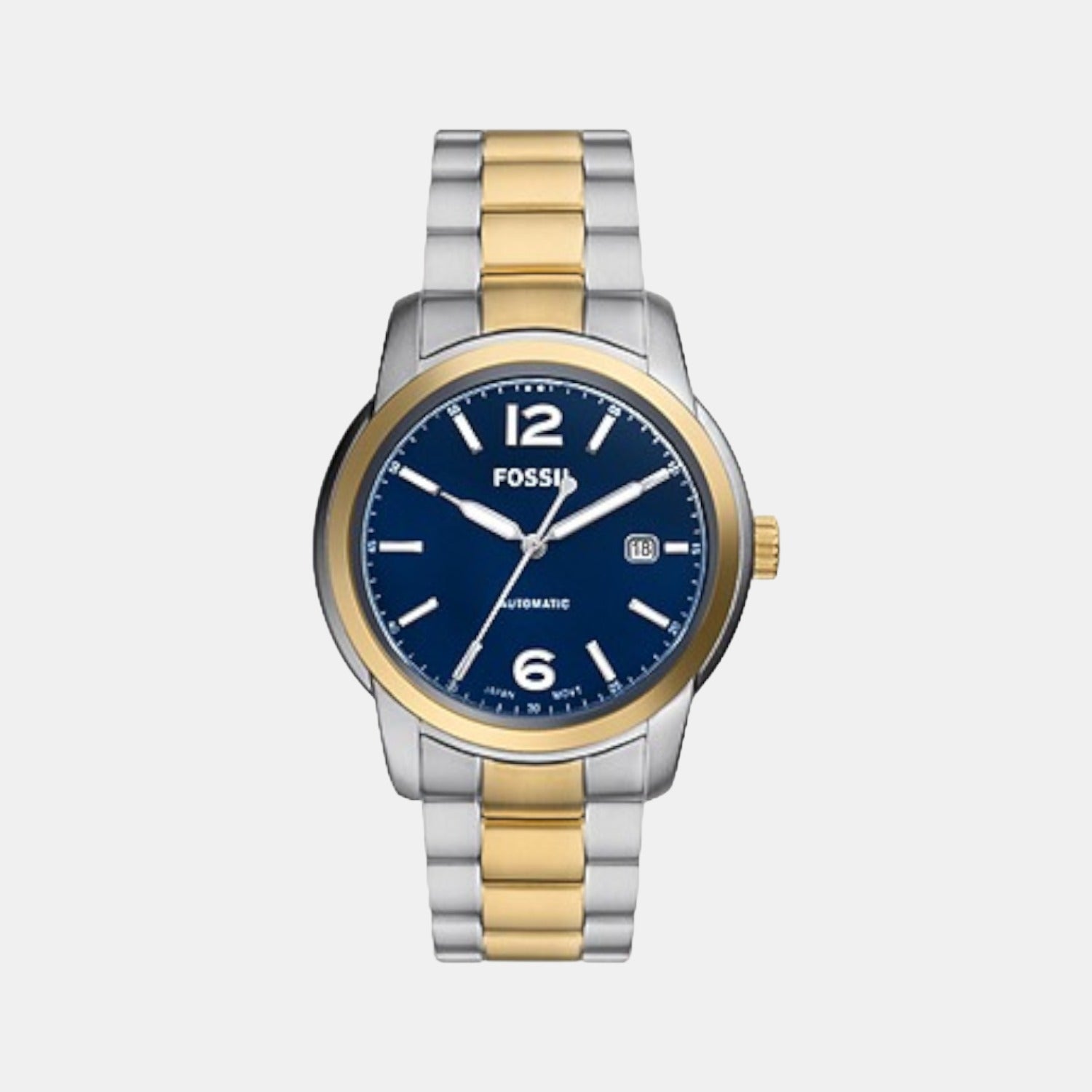 Heritage Men Automatic Blue Dial Analog Stainless Steel Watch ME3230