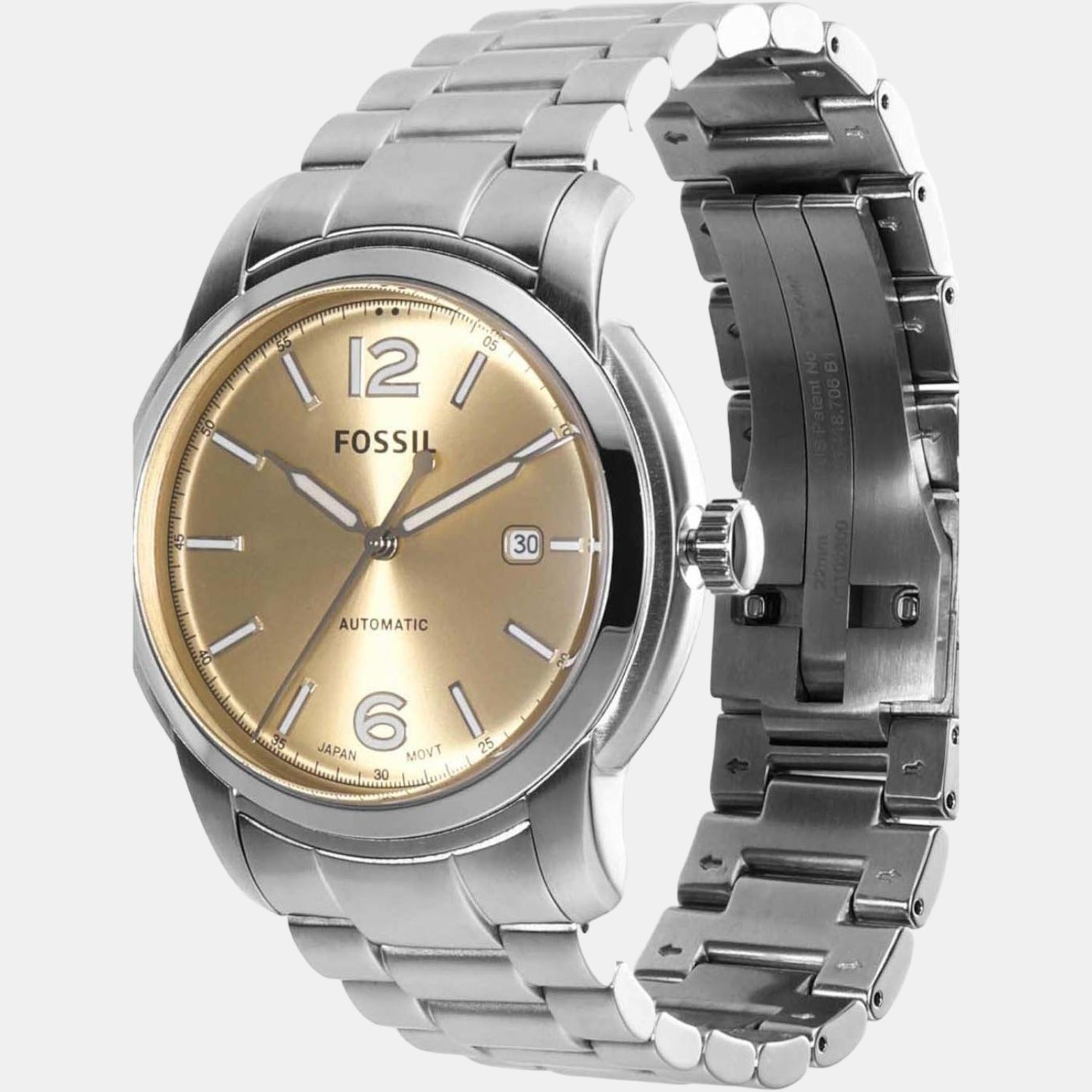 Heritage Men Quartz Gold Dial Analog Stainless Steel Watch ME3231
