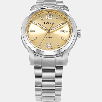 Heritage Men Quartz Gold Dial Analog Stainless Steel Watch ME3231