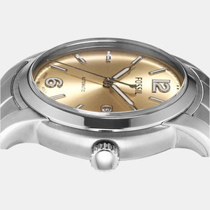 Heritage Men Quartz Gold Dial Analog Stainless Steel Watch ME3231