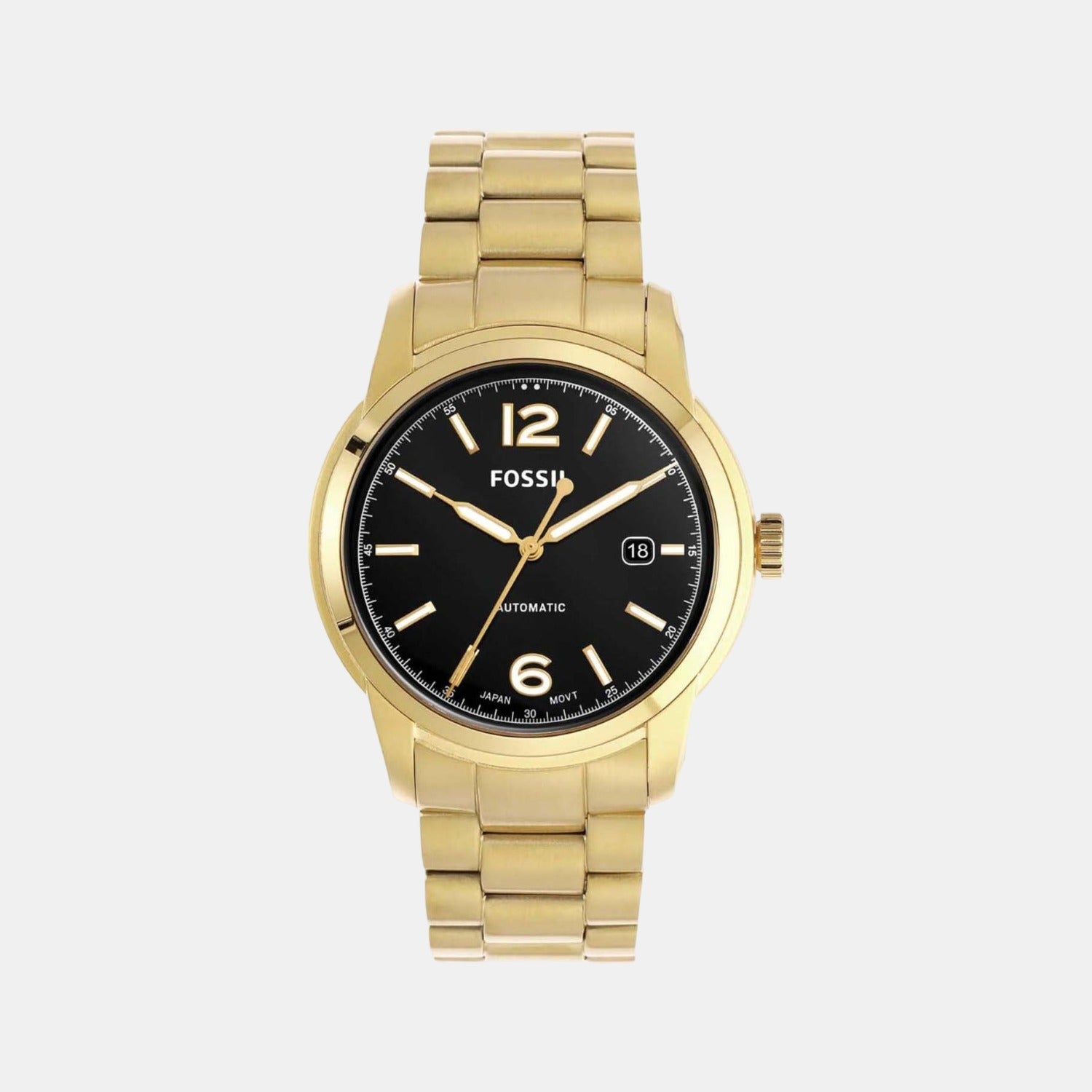 Heritage Men Automatic Black Dial Analog Stainless Steel Watch ME3232