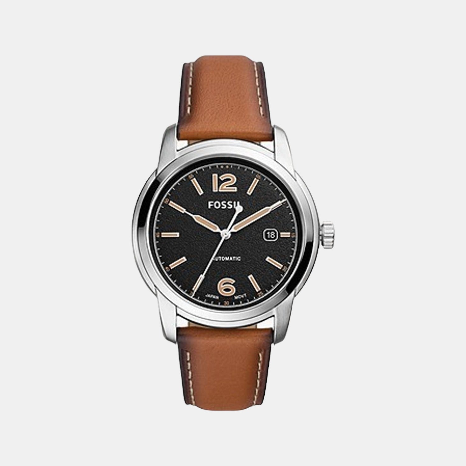 Heritage Men Quartz Black Dial Analog Leather Watch ME3233