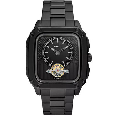 Fossil Inscription Black Dial Men 42mm