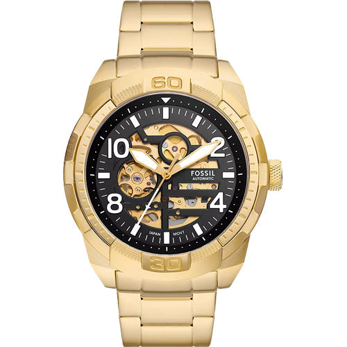 Fossil Bronson Black Dial Men 48mm
