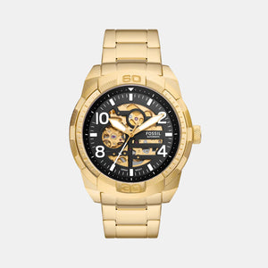 Bronson Men Automatic Black Dial Analog Stainless Steel Watch ME3257