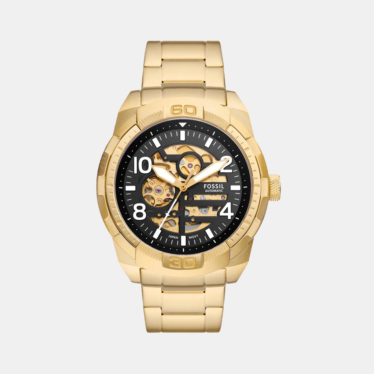 Bronson Men Automatic Black Dial Analog Stainless Steel Watch ME3257