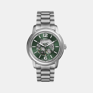 Fossil Heritage Men Automatic Green Dial Analog Stainless Steel Watch ME3262