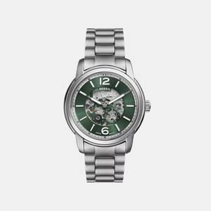Fossil Heritage Men Automatic Green Dial Analog Stainless Steel Watch ME3262