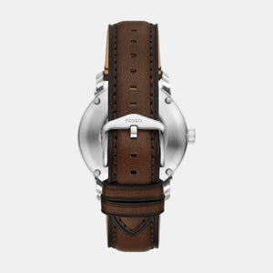 Fossil Heritage Men Automatic Cream Dial Analog Leather Watch ME3264