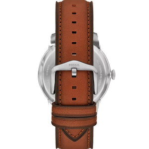 Fossil Townsman Men's Green Dial & Brown Leather Strap Watch