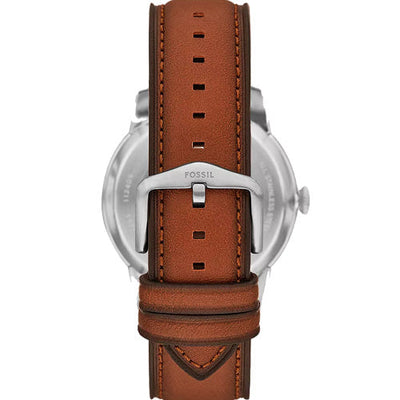 Fossil Townsman Men's Green Dial & Brown Leather Strap Watch