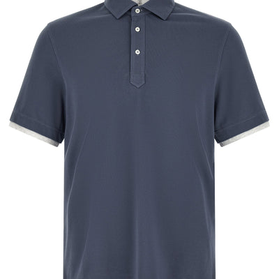 Brunello Cucinelli Double Layer Polo Shirt