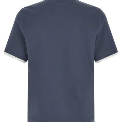 Brunello Cucinelli Double Layer Polo Shirt