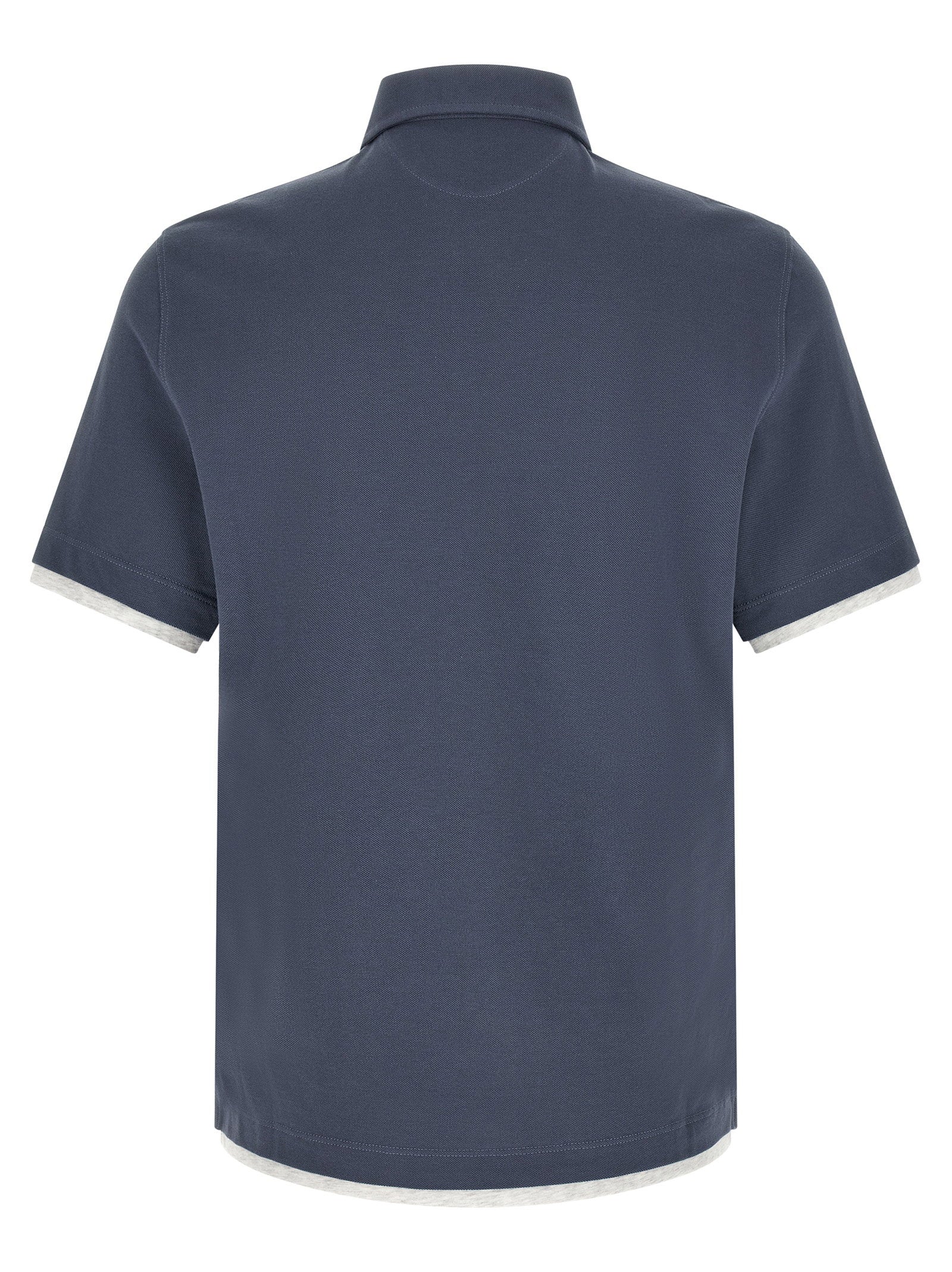 Brunello Cucinelli Double Layer Polo Shirt