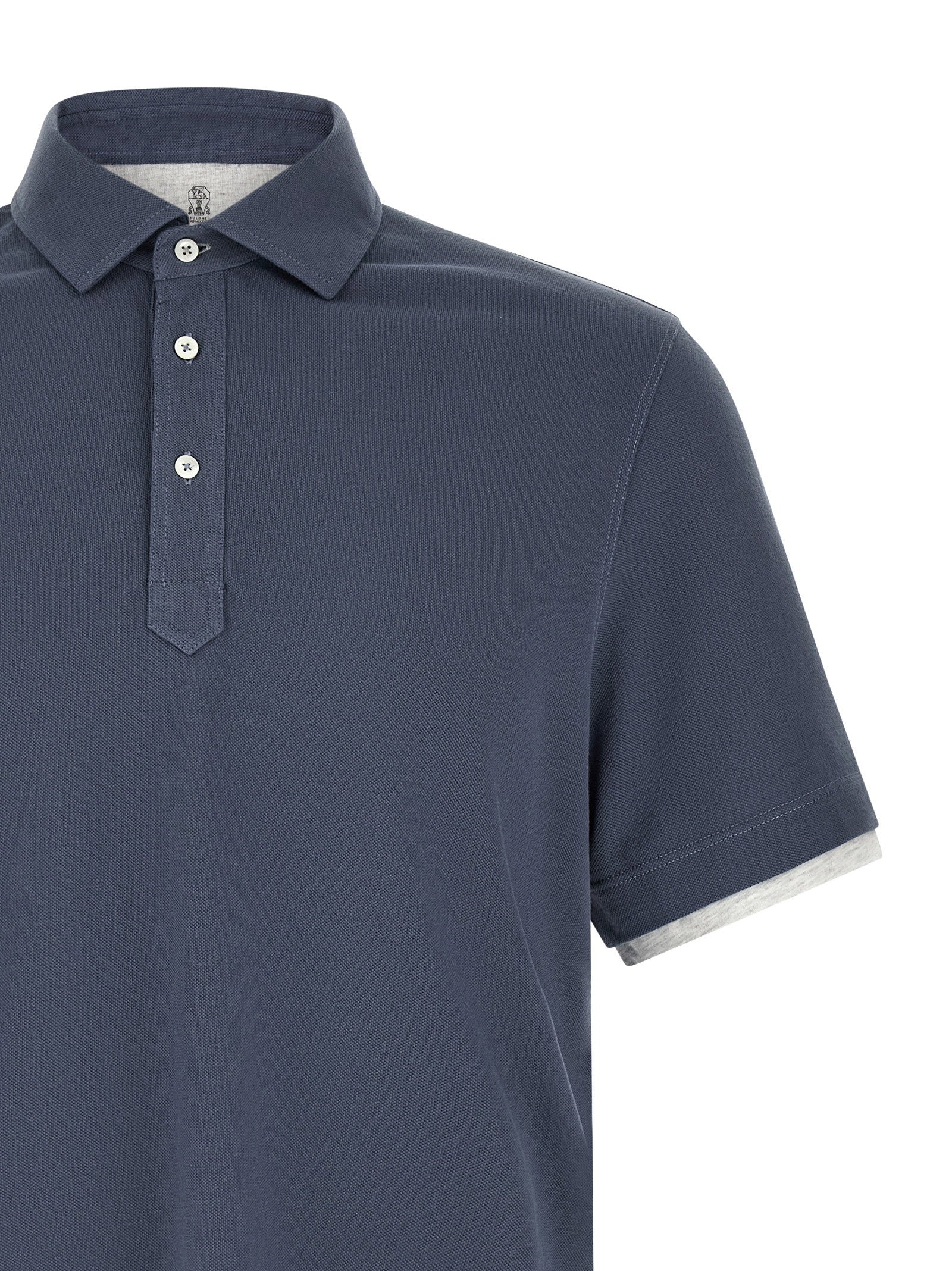 Brunello Cucinelli Double Layer Polo Shirt