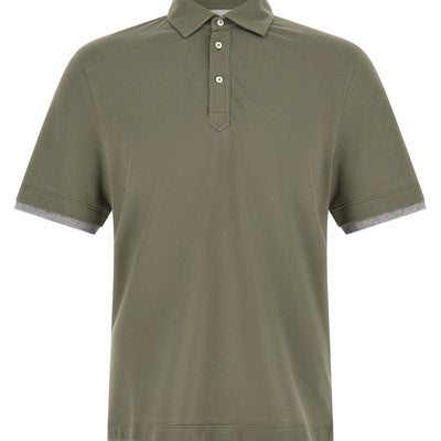 Brunello Cucinelli Faux Layering Polo Shirt