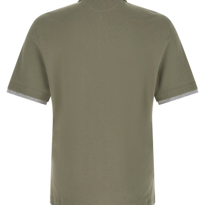 Brunello Cucinelli Faux Layering Polo Shirt