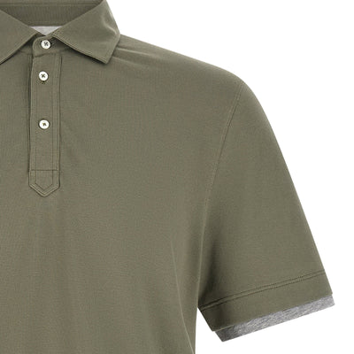 Brunello Cucinelli Faux Layering Polo Shirt
