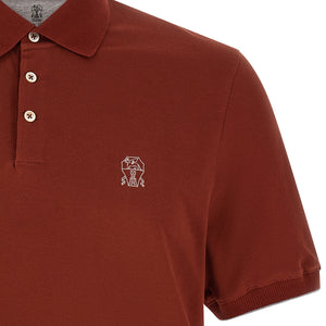 Brunello Cucinelli Logo Embroidery Polo Shirt