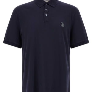 Brunello Cucinelli Logo Piqué Polo Shirt