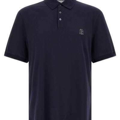 Brunello Cucinelli Logo Piqué Polo Shirt