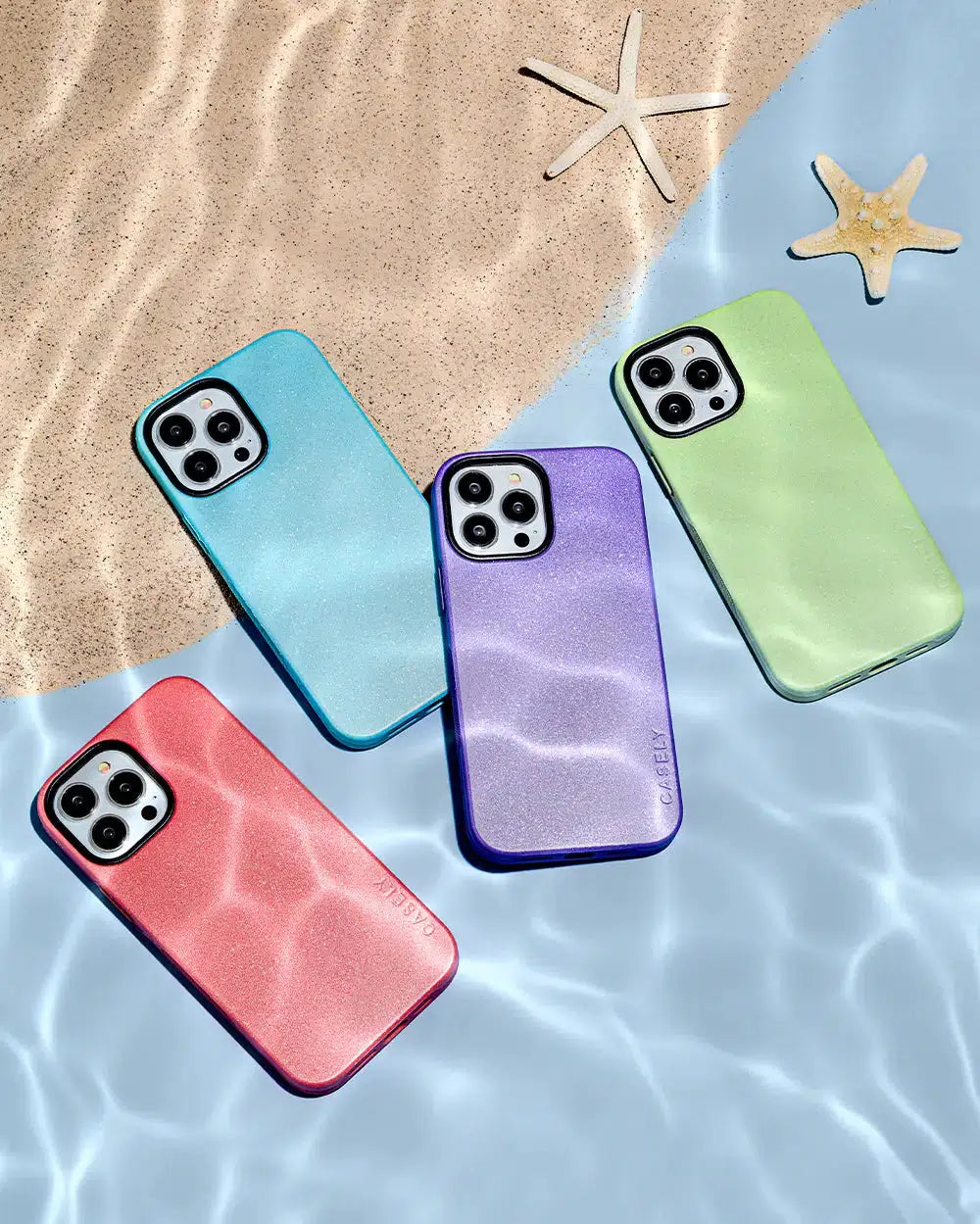 Starfish Wishes | Coral Pink Shimmer Case