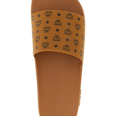 Mcm All-over Monogram Slides