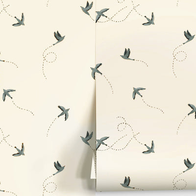 Sparrow Wallpaper by Rylee + Cru