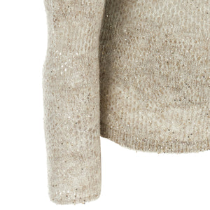 Brunello Cucinelli Flower Lace Sweater