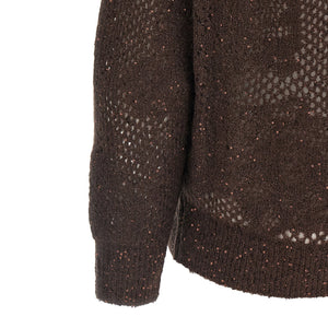 Brunello Cucinelli Flower Lace Sweater