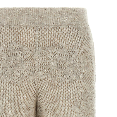 Brunello Cucinelli Dazzling Abstact Leaf Pants