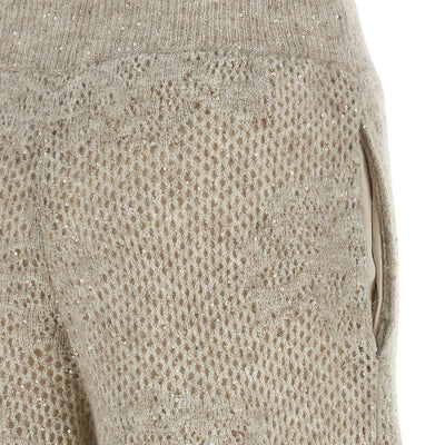 Brunello Cucinelli Dazzling Abstact Leaf Pants