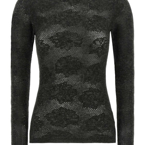 Brunello Cucinelli Flower Lace Sweater