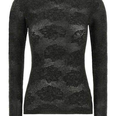 Brunello Cucinelli Flower Lace Sweater