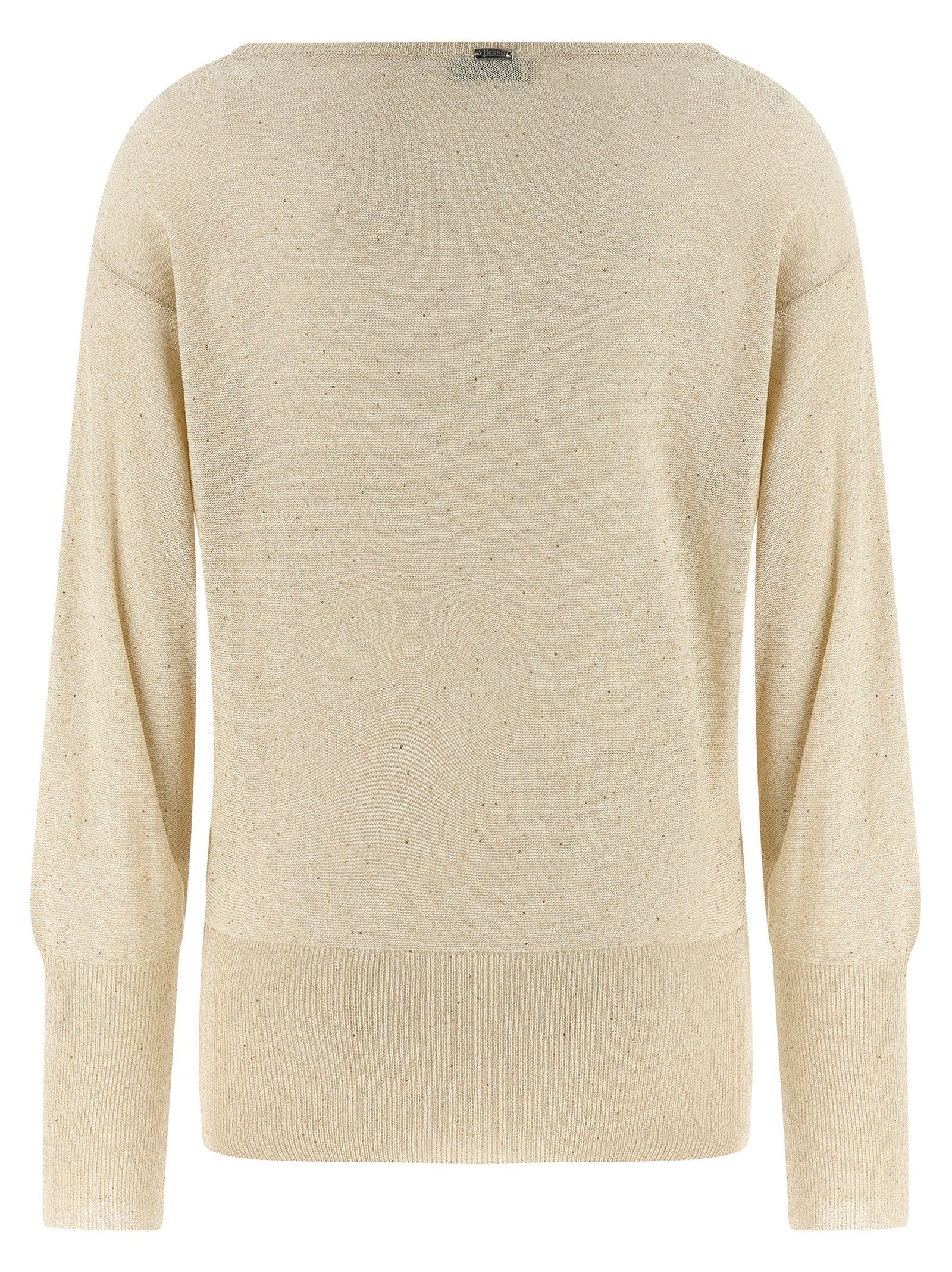 Herno Lamé And Sequin Yarn Sweater