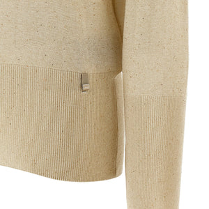 Herno Lamé And Sequin Yarn Sweater