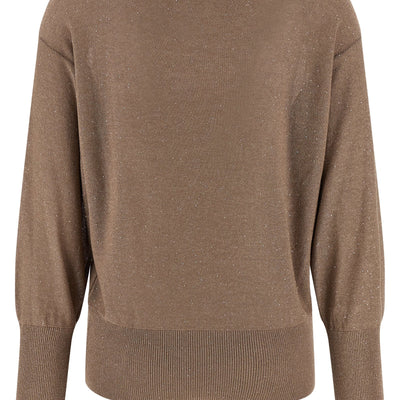 Herno Lamé And Sequin Yarn Sweater