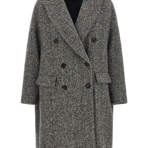 Brunello Cucinelli Dazzling Chevron Coat