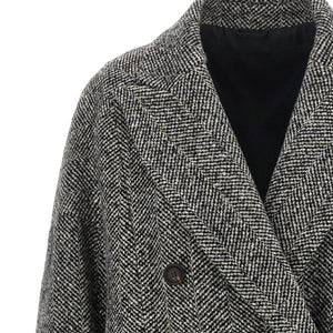 Brunello Cucinelli Dazzling Chevron Coat